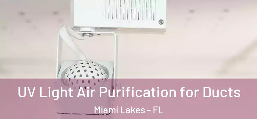 UV Light Air Purification for Ducts Miami Lakes - FL